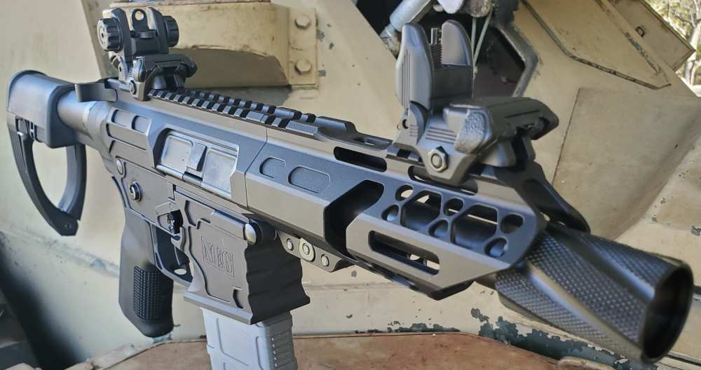 Select Fire 9mm AR15 Super Safety Billet Pistol, Tailhook Brace, Maxim DRB-img-3