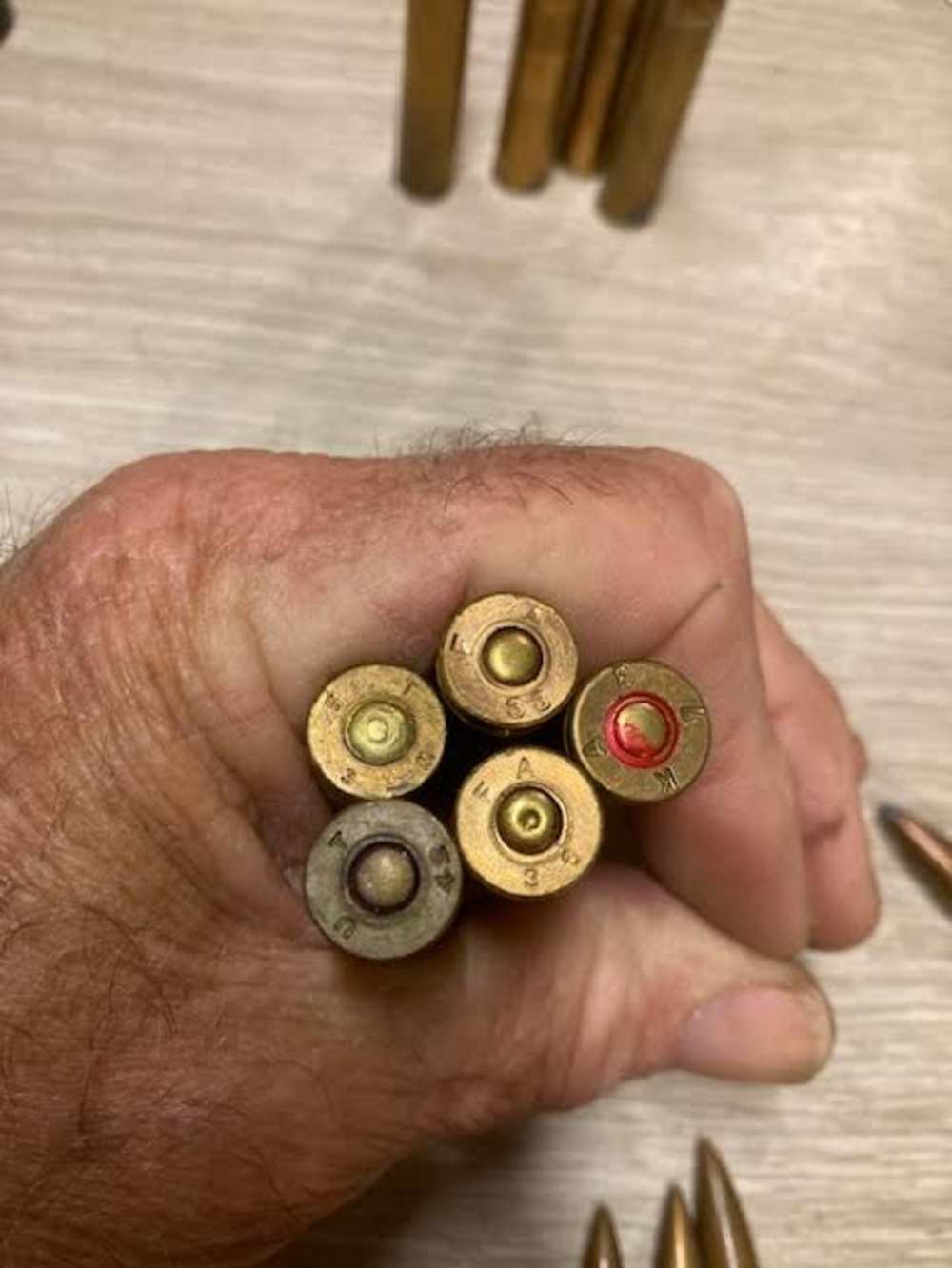 30-06 loaded military rounds collection. 18 rounds  fair to good cond.-img-4