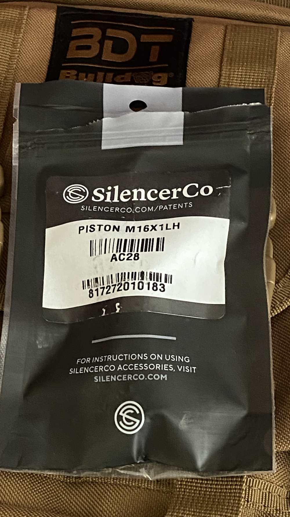 SilencerCo Piston M16X1LH AC28-img-1