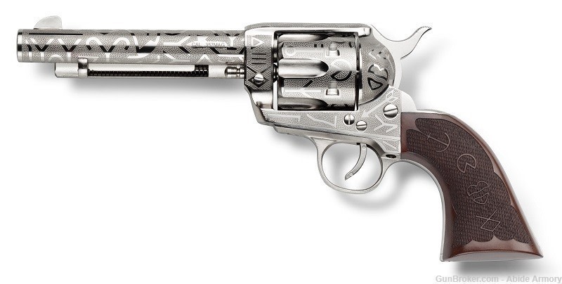 EMF Pietta CATTLE BRAND Revolver 45 Colt SAA Cowboy Engraved-img-1