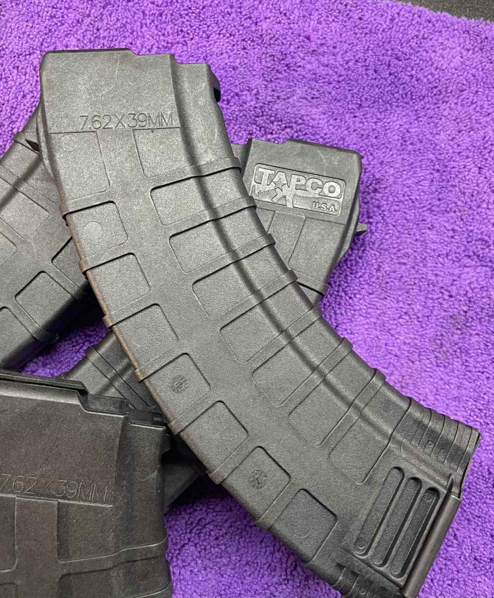 Lot O' (5) NOS TAPCO AK47 7.62x39mm Rifle & Pistol Type Polymer 30rd Mags -img-5