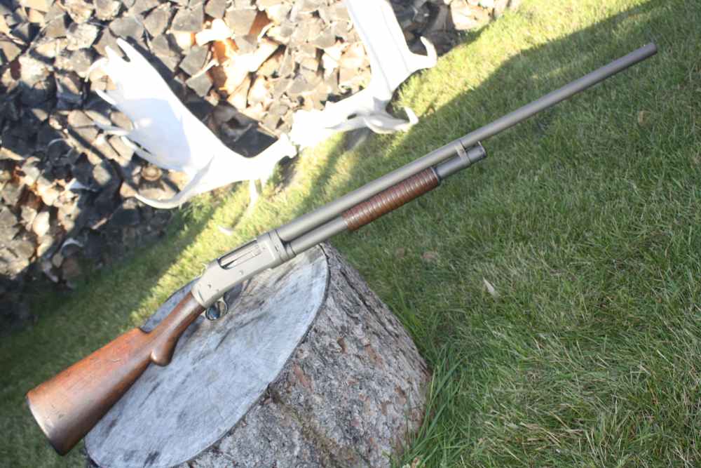 Winchester 1897 12 gauge 30" full choke. Parkerized. NICE!-img-0