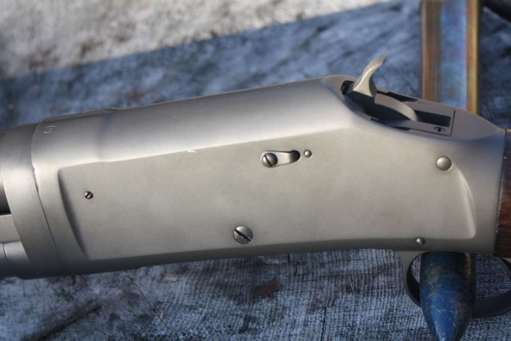 Winchester 1897 12 gauge 30" full choke. Parkerized. NICE!-img-9