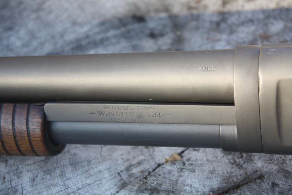 Winchester 1897 12 gauge 30" full choke. Parkerized. NICE!-img-10