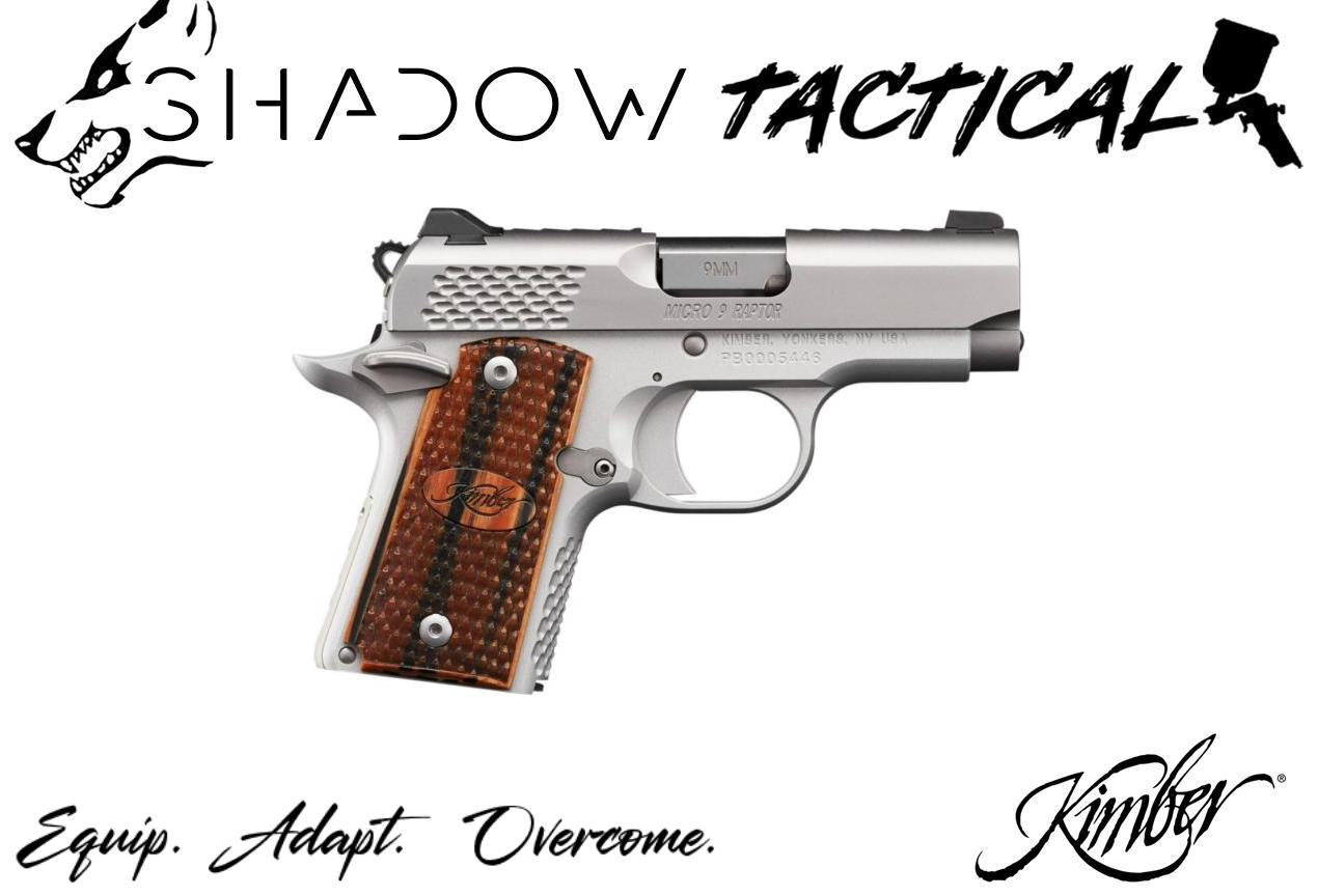 Kimber 3300109, Micro 9 Stainless Raptor, 9mm Luger, 6+1, 3.15" Barrel-img-0
