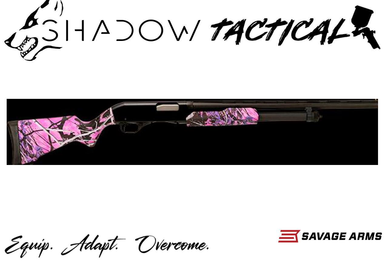 Savage 22560, 20 Gauge, 5+1, Pump Action, 320 Series, Muddy Girl Grip-img-0