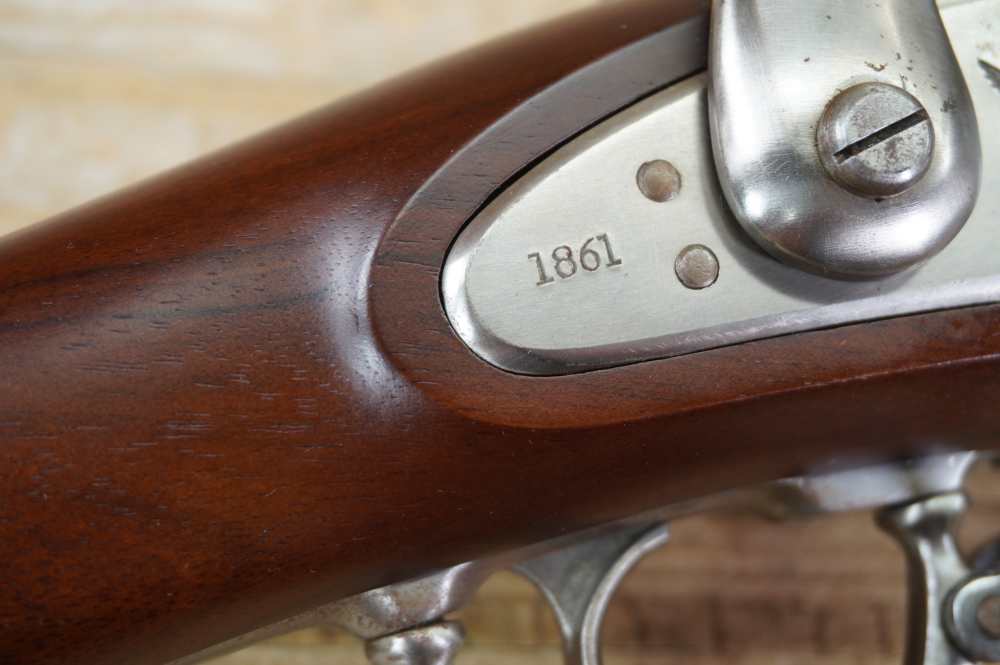 Springfield Model 1861 Civil War infantry musket 58 rifle Armisport EXC -img-6