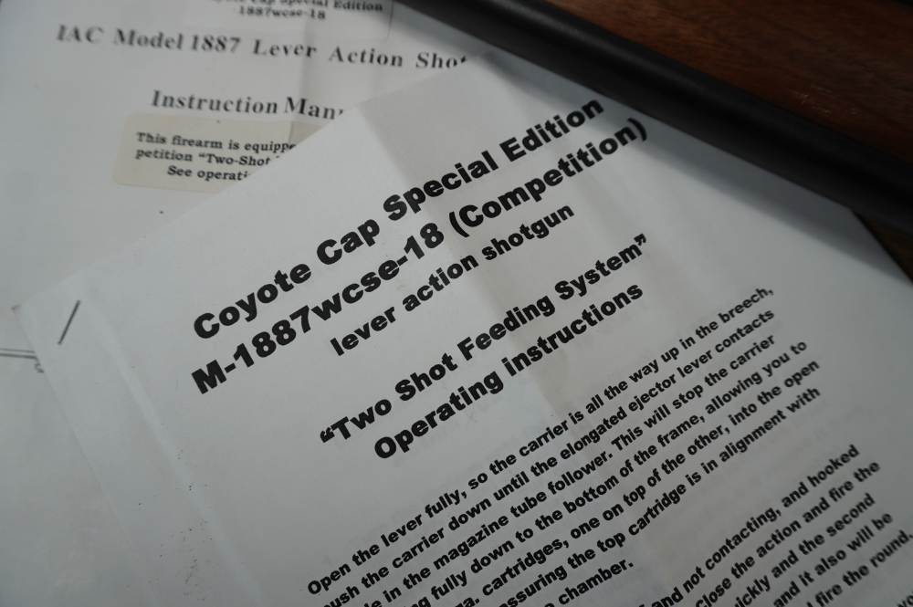 Coyote Cap Winchester 1887 87 12ga riot gun Cowboy Action LNIB 12ga CAS -img-2
