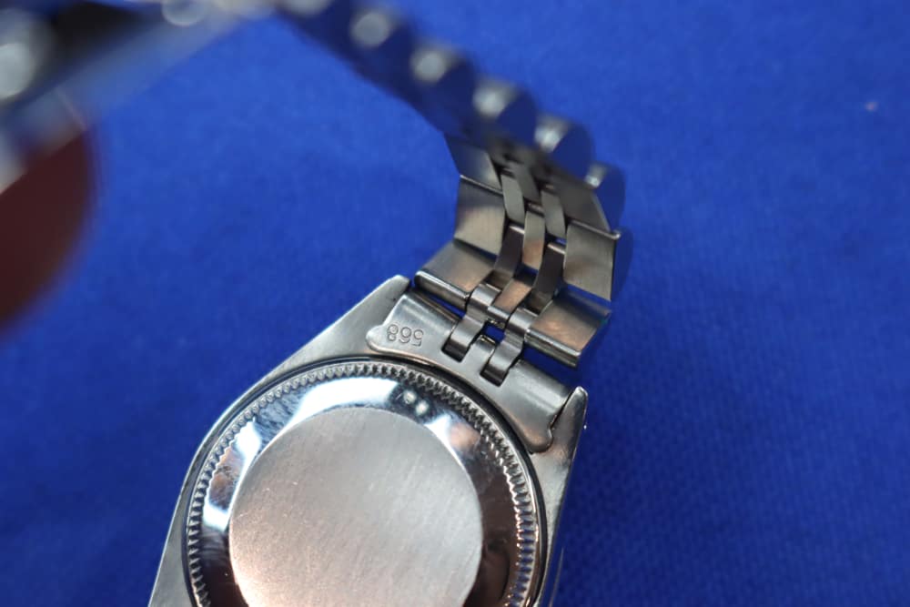 Rolex Ladies Datejust Watch Custom Natural Diamond Blue Dial Jubilee 26mm-img-12