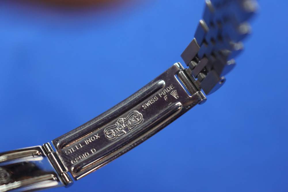 Rolex Ladies Datejust Watch Custom Natural Diamond Blue Dial Jubilee 26mm-img-14