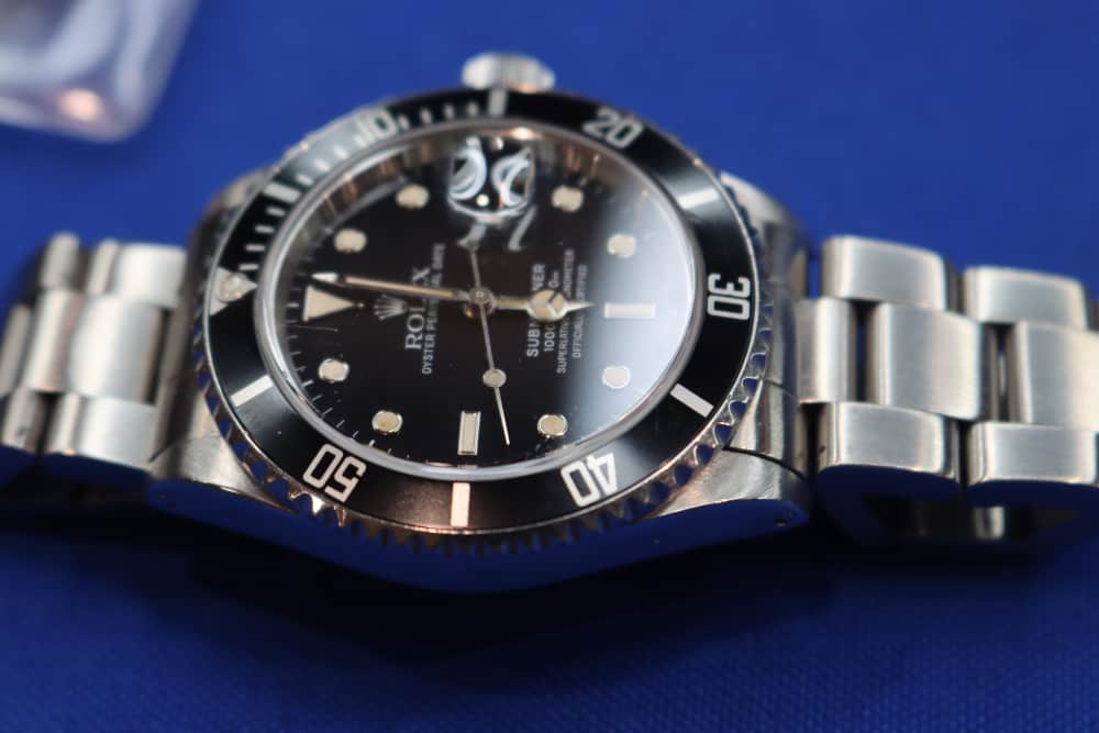 Rolex Submariner Watch 168000 Triple Zero R Serial 40mm Vintage Complete NR-img-6