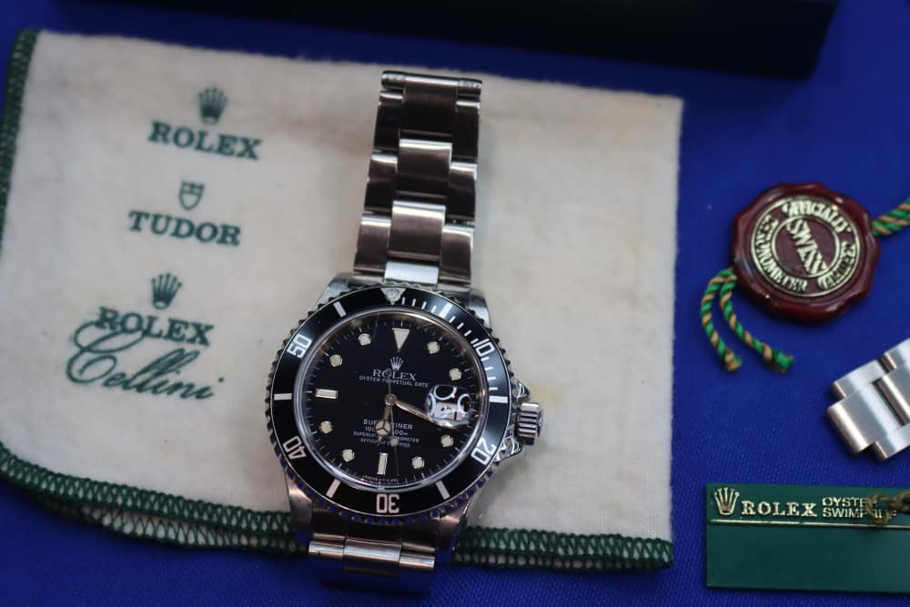 Rolex Submariner Watch 168000 Triple Zero R Serial 40mm Vintage Complete NR-img-22