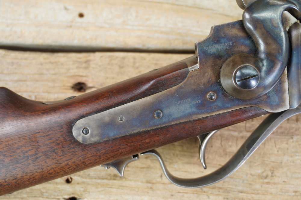 Shiloh Sharps Farmingdale 1970s NM 1863 SRC 54 cal percussion carbine -img-7