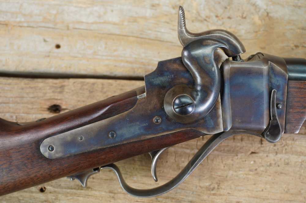 Shiloh Sharps Farmingdale 1970s NM 1863 SRC 54 cal percussion carbine -img-8