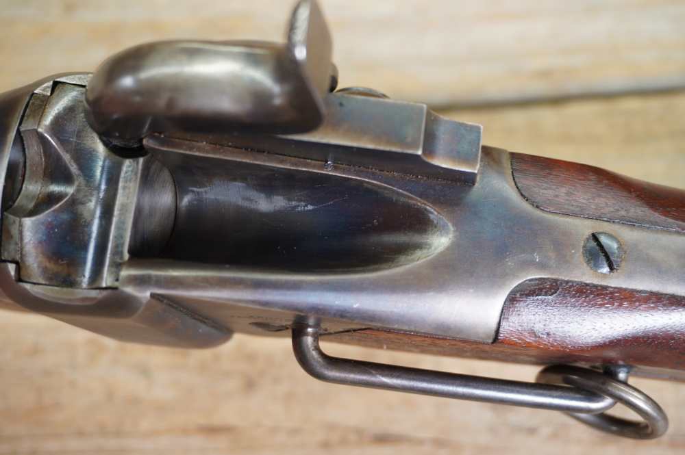 Shiloh Sharps Farmingdale 1970s NM 1863 SRC 54 cal percussion carbine -img-48