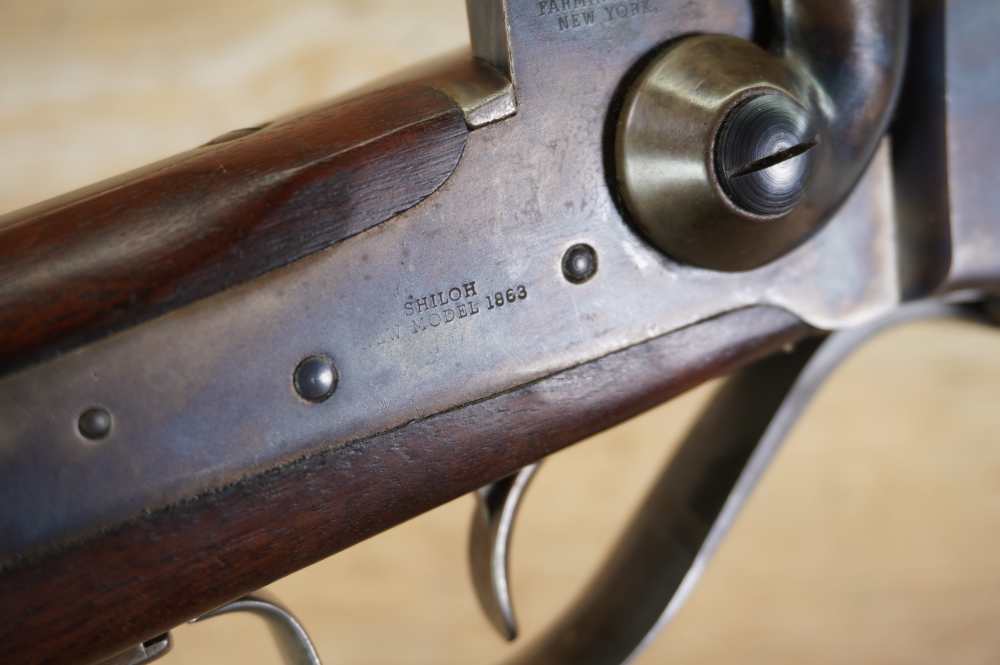 Shiloh Sharps Farmingdale 1970s NM 1863 SRC 54 cal percussion carbine -img-9