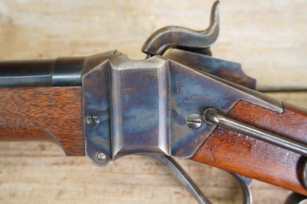 Shiloh Sharps Farmingdale 1970s NM 1863 SRC 54 cal percussion carbine -img-30