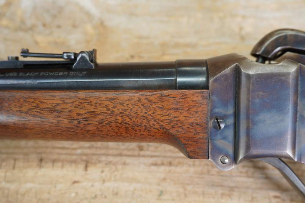 Shiloh Sharps Farmingdale 1970s NM 1863 SRC 54 cal percussion carbine -img-32