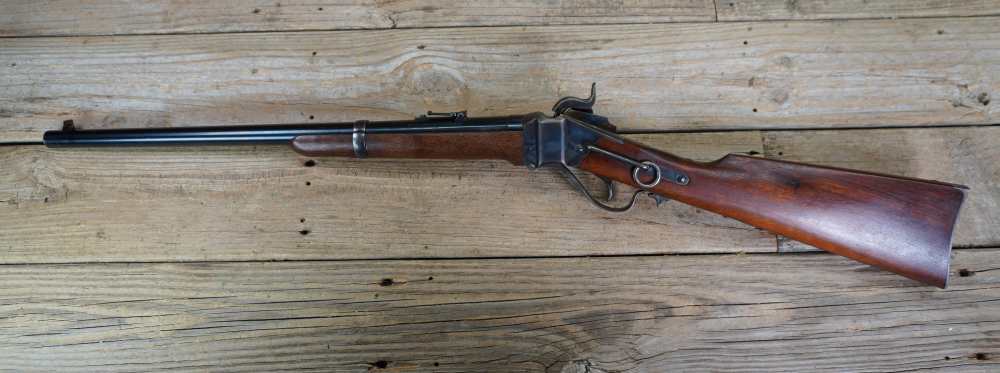 Shiloh Sharps Farmingdale 1970s NM 1863 SRC 54 cal percussion carbine -img-24