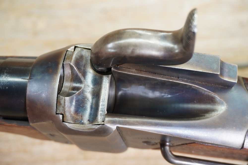 Shiloh Sharps Farmingdale 1970s NM 1863 SRC 54 cal percussion carbine -img-49