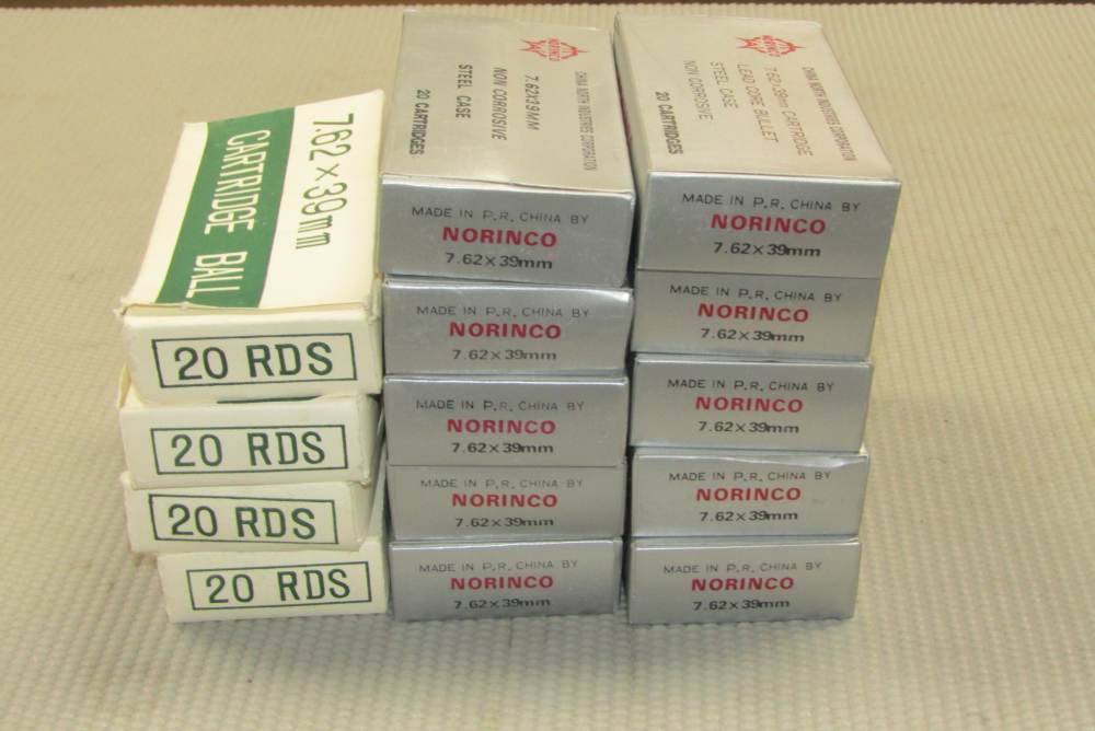 600 Rounds Chinese Steel cased 7.62x39mm Norinco Jing An Century Arms-img-2