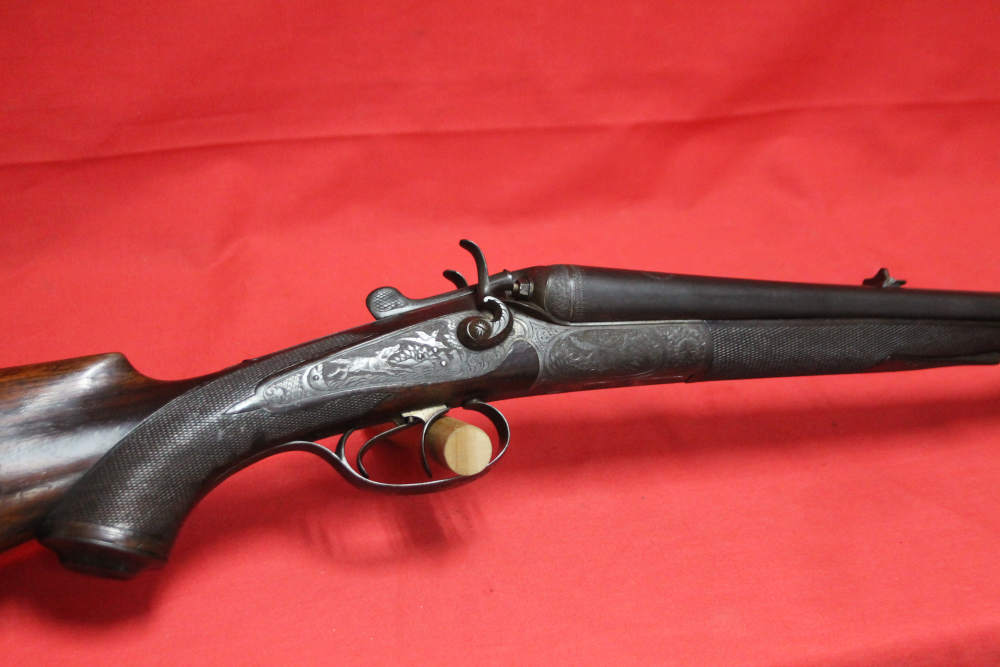 RARE highly engraved Vintage German sxs  Cape Gun 16 Gauge 9.3x72R -img-0