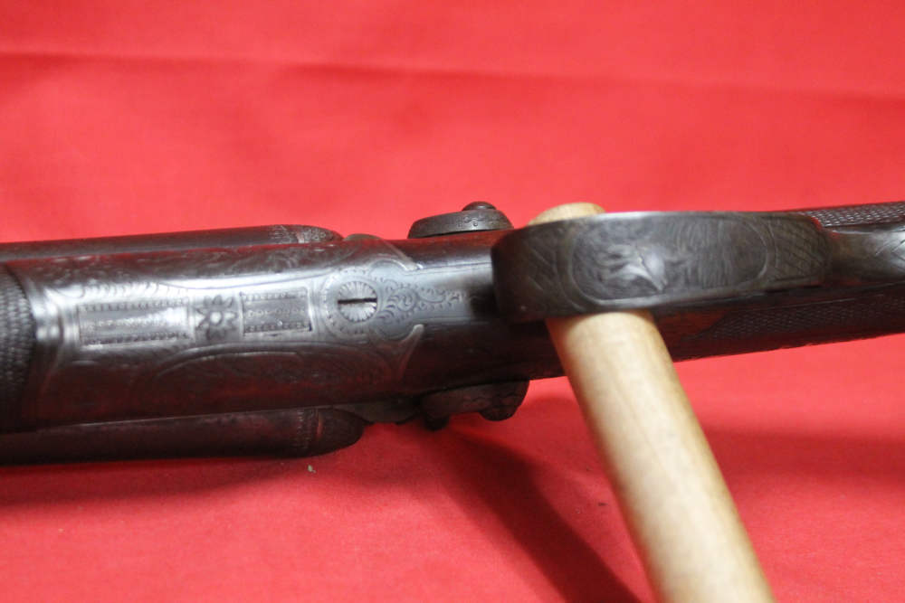 RARE highly engraved Vintage German sxs  Cape Gun 16 Gauge 9.3x72R -img-34