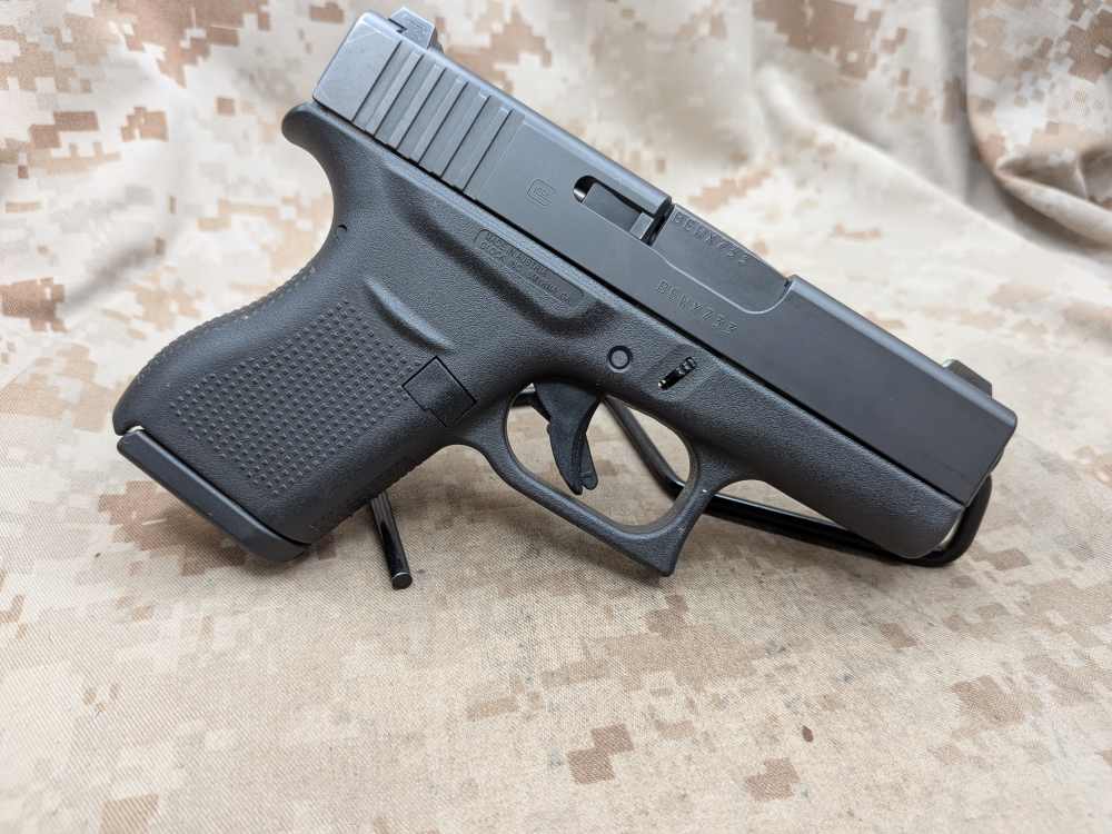 Glock 43 9MM Slimline G43 Police Trade In USED Night Sights-img-2