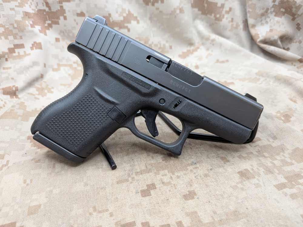 Glock 43 9MM Slimline G43 Police Trade In USED Night Sights-img-2