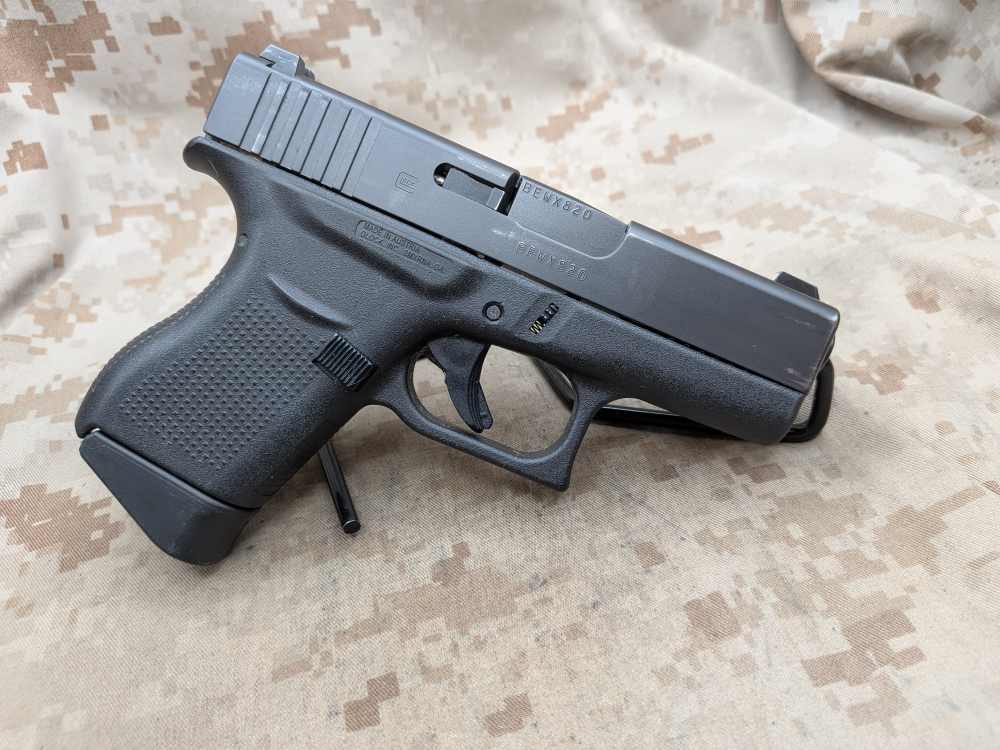 Glock 43 9MM Slimline G43 Police Trade In USED Night Sights-img-2