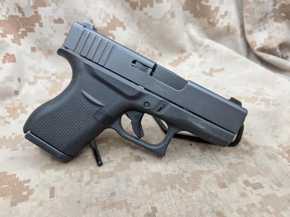 Glock 43 9MM Slimline G43 Police Trade In USED Night Sights-img-2