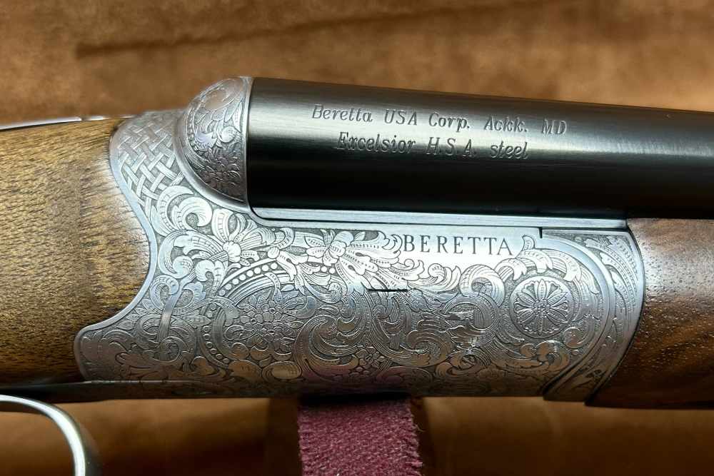 Beretta 486 Deep Scroll English Stock Color Case Hardened Limited 28GA 28" -img-3