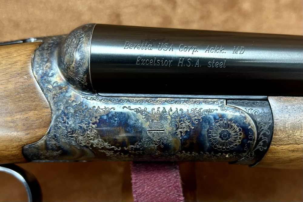 Beretta 486 Deep Scroll English Stock Color Case Hardened Limited 20GA 28" -img-3