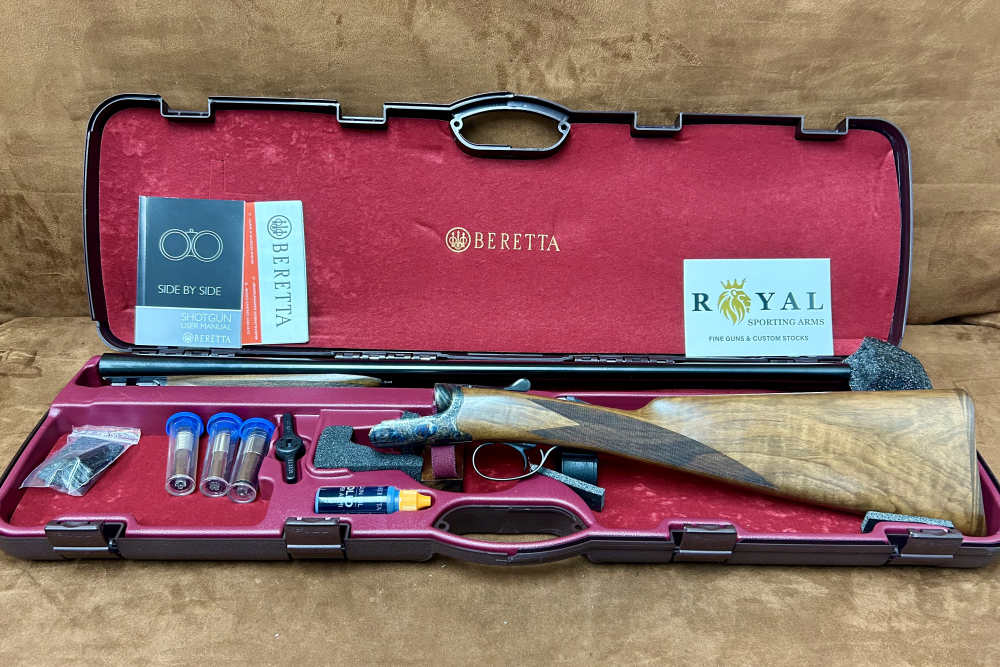 Beretta 486 Deep Scroll English Stock Color Case Hardened Limited 20GA 28" -img-12