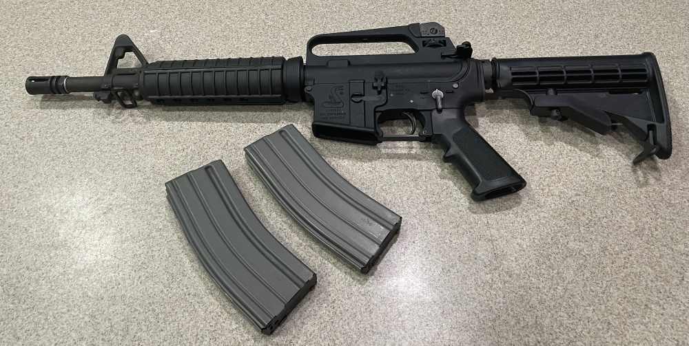 Bushmaster AR-15 XM15-E2S M4 A2 Upper M4 Stock A2 16" HBAR Barrel -Unfired -img-0