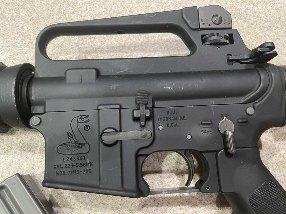 Bushmaster AR-15 XM15-E2S M4 A2 Upper M4 Stock A2 16" HBAR Barrel -Unfired -img-1