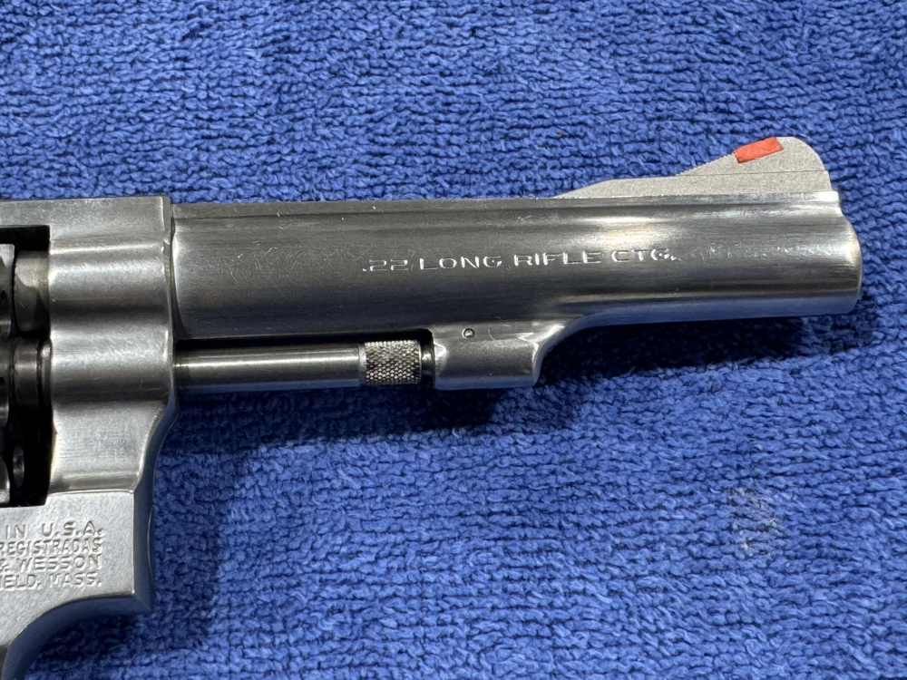 SMITH AND WESSON S&W MODEL 63, 22LR 6-SHOT REVOLVER STAINLESS GREAT (J-16)-img-8