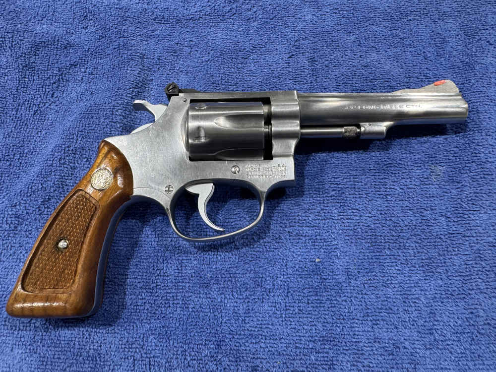 SMITH AND WESSON S&W MODEL 63, 22LR 6-SHOT REVOLVER STAINLESS GREAT (J-16)-img-5