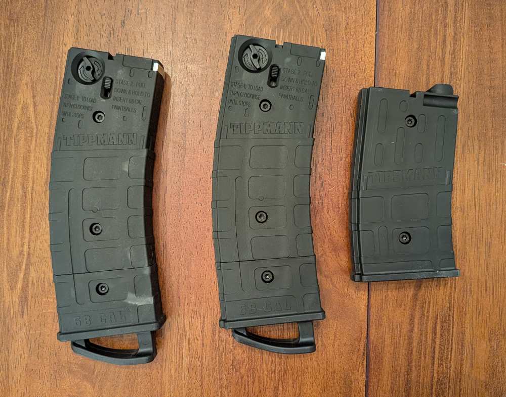 Tippmann Stormer Elite Paintball Marker – .68 Cal – New w/ 3 Mags-img-10