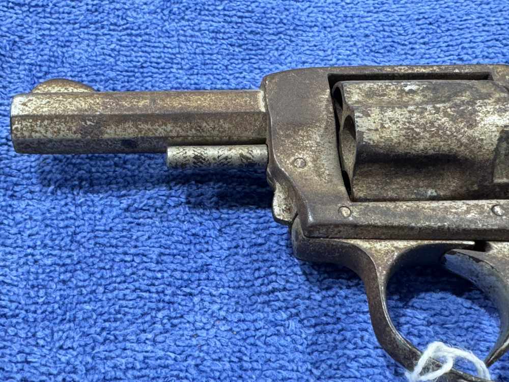 RUSTY REVOLVER UNKNOWN MAKER - ROUGHLY 22 CAL - GOOD FOR PARTS MAYBE (J-3)-img-12