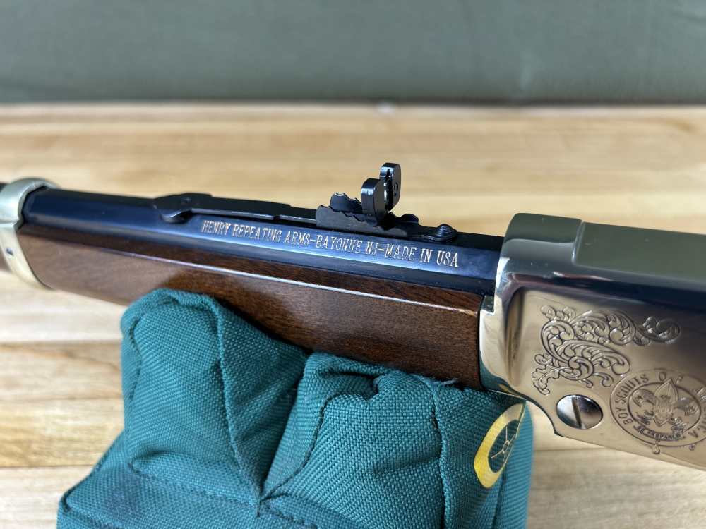 Henry Eagle Scout Centennial Edition Lever Action .22 LR Rifle Golden VGC-img-12