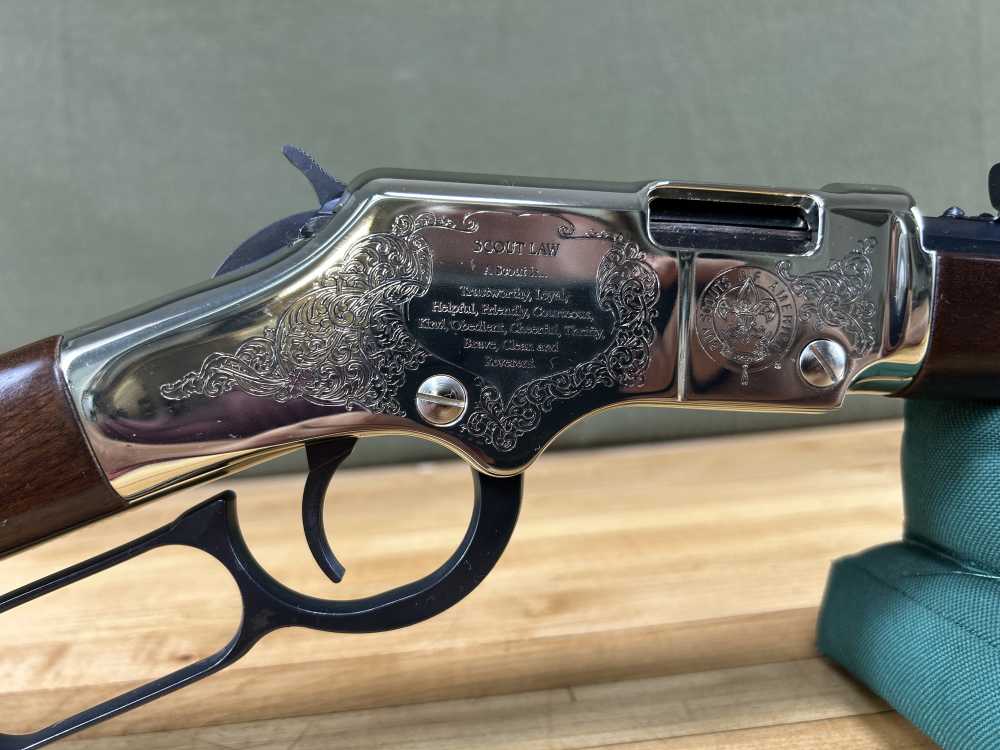 Henry Eagle Scout Centennial Edition Lever Action .22 LR Rifle Golden VGC-img-25