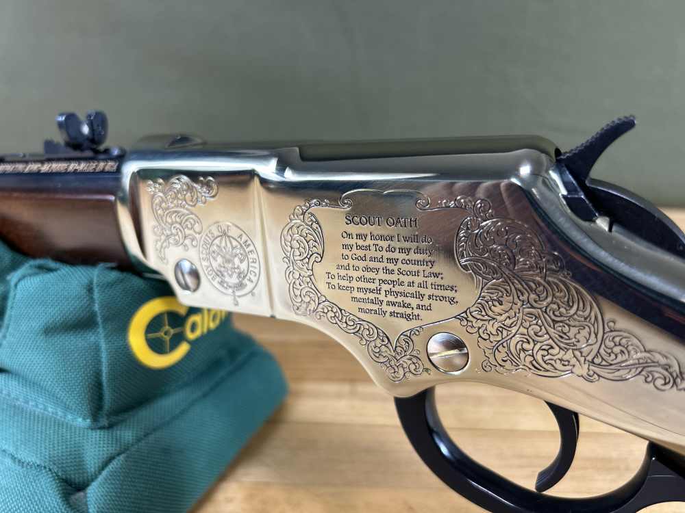 Henry Eagle Scout Centennial Edition Lever Action .22 LR Rifle Golden VGC-img-17