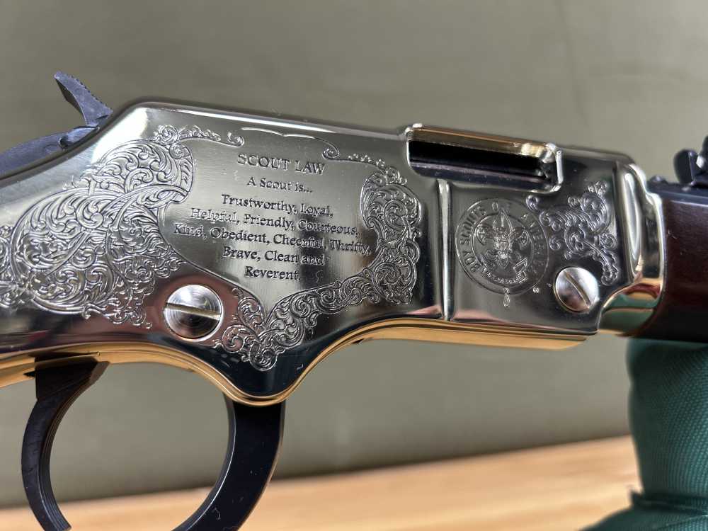 Henry Eagle Scout Centennial Edition Lever Action .22 LR Rifle Golden VGC-img-30