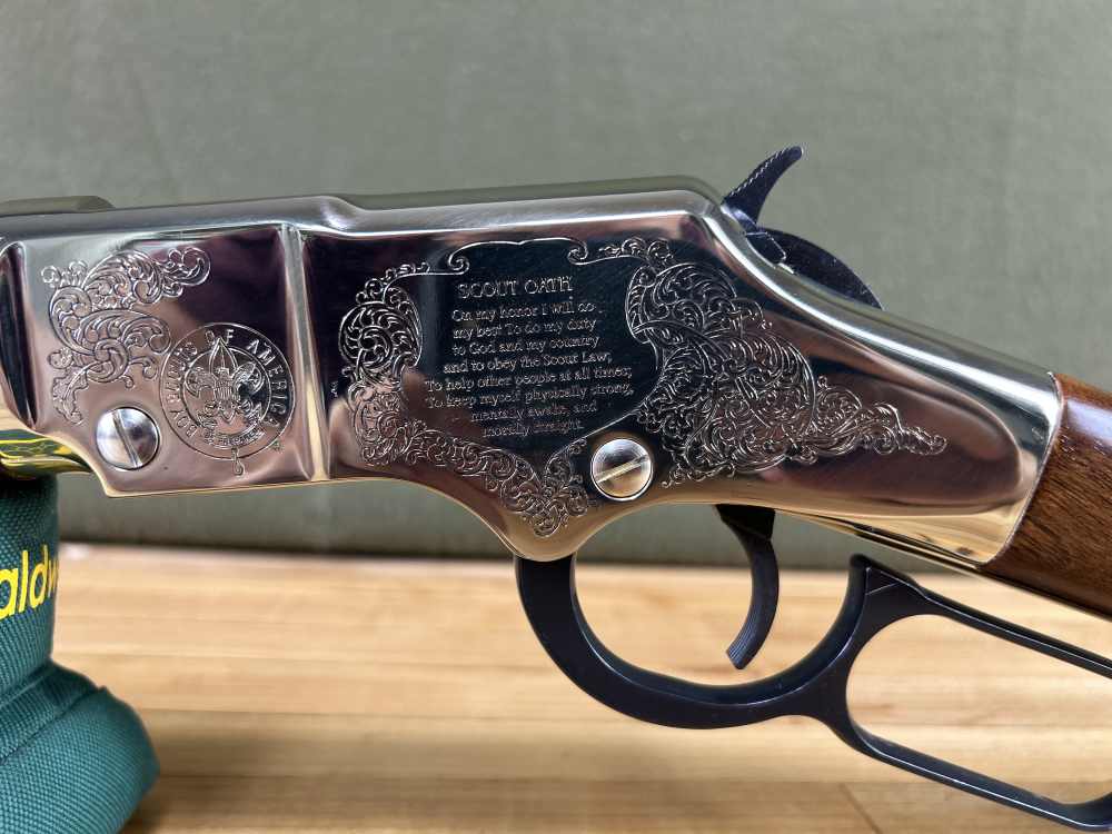 Henry Eagle Scout Centennial Edition Lever Action .22 LR Rifle Golden VGC-img-8