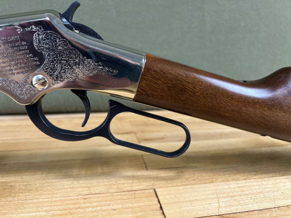 Henry Eagle Scout Centennial Edition Lever Action .22 LR Rifle Golden VGC-img-9