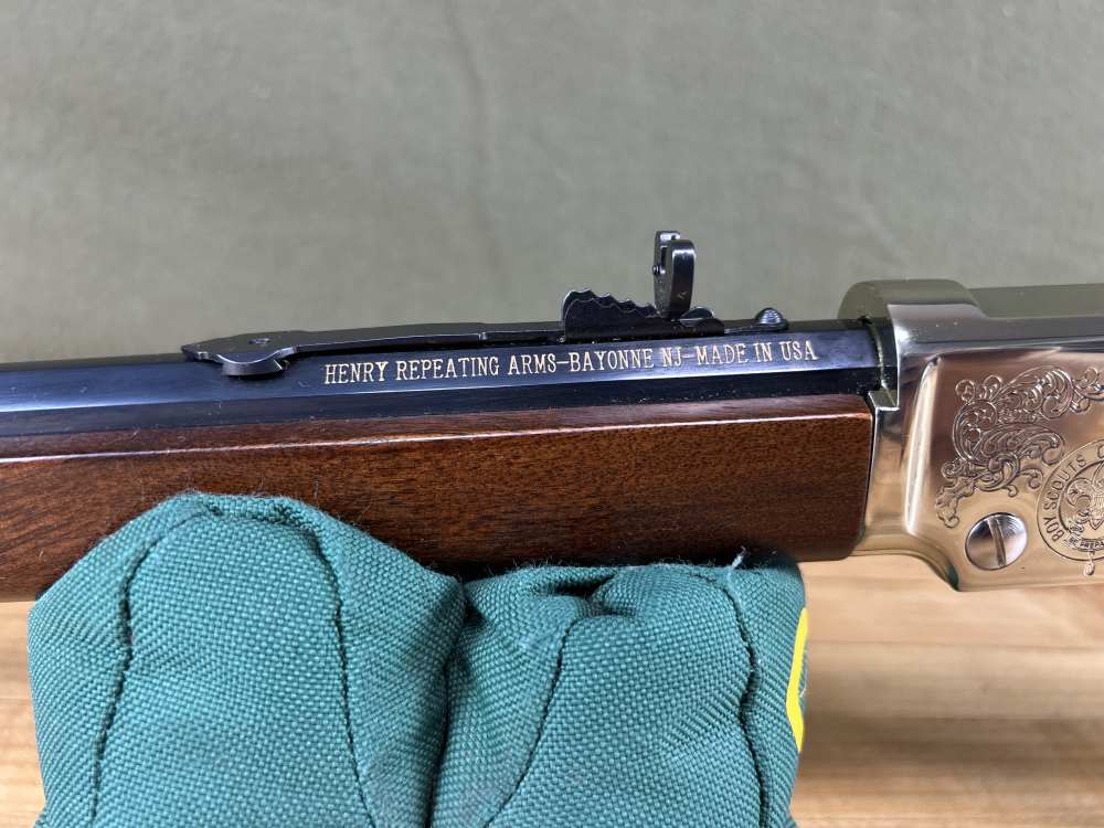 Henry Eagle Scout Centennial Edition Lever Action .22 LR Rifle Golden VGC-img-5