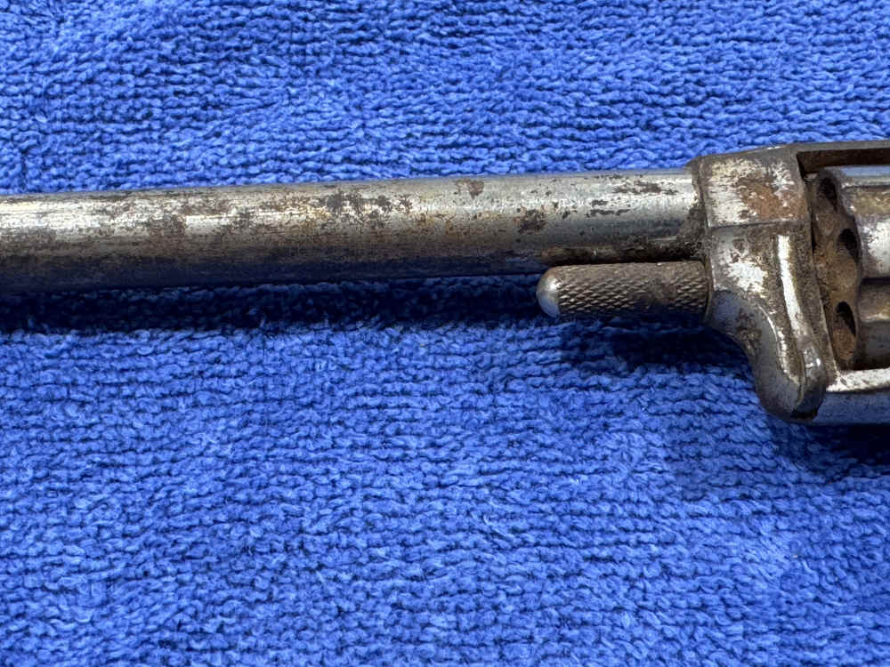 REVOLVER - RUSTY - INOPERABLE - 7-INCH BBL MAYBE GOOD FOR PARTS 22LR (J-04)-img-2