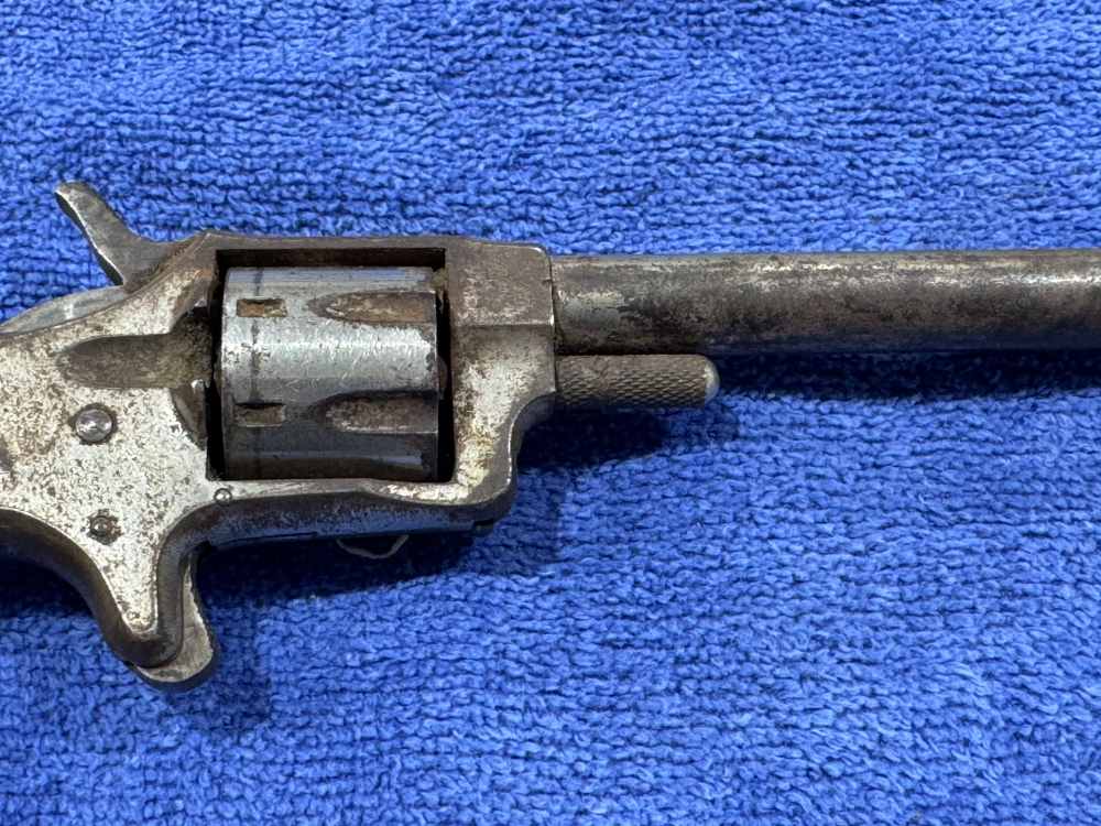 REVOLVER - RUSTY - INOPERABLE - 7-INCH BBL MAYBE GOOD FOR PARTS 22LR (J-04)-img-9