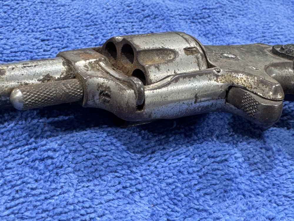 REVOLVER - RUSTY - INOPERABLE - 7-INCH BBL MAYBE GOOD FOR PARTS 22LR (J-04)-img-6